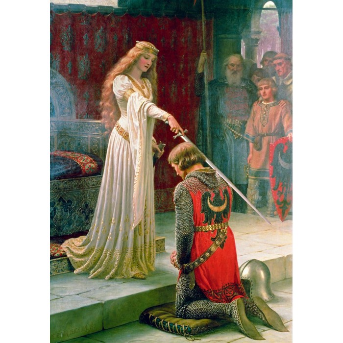 Puzzle Art-by-Bluebird-60071 Edmund Blair Leighton - The Accolade, 1901