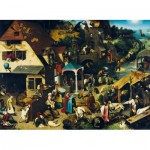 Puzzle  Art-by-Bluebird-60159 Pieter Bruegel - Die niederländischen Sprichwörter, 1559