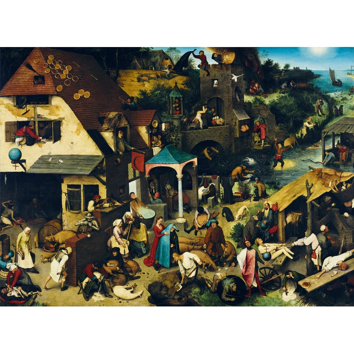 Pieter Bruegel - Die niederländischen Sprichwörter, 1559