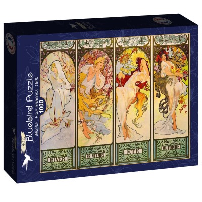 Puzzle Art-by-Bluebird-F-60250 Mucha - Four Seasons, 1900