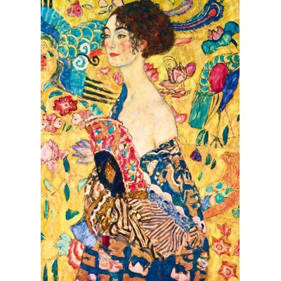 Puzzle Art-by-Bluebird-F-60343 Gustave Klimt - Lady with Fan, 1918