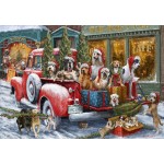 Puzzle  Bluebird-Puzzle-F-90523 Dogs on Truck