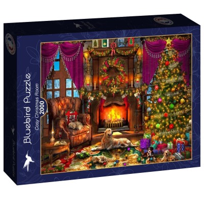 Puzzle Bluebird-Puzzle-F-90700 Cosy Christmas Room