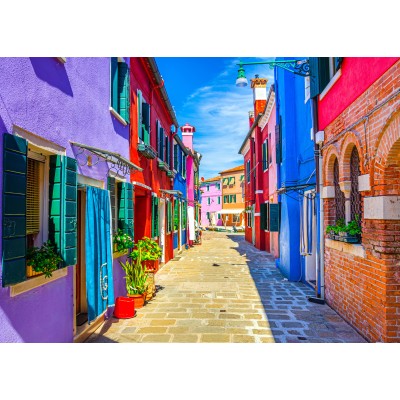 Puzzle Bluebird-Puzzle-F-90946 Bunte Häuser - Burano