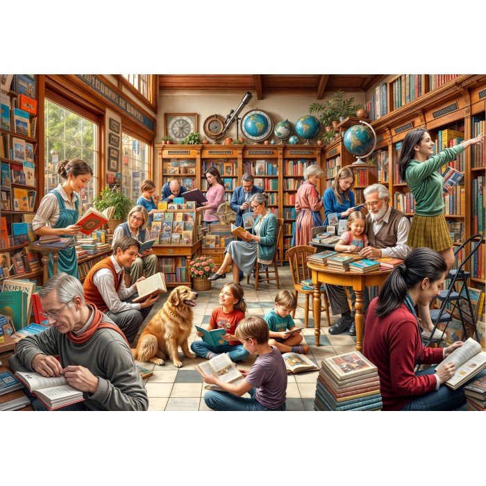 Puzzle  Bluebird-Puzzle-F-91032 Buchhandlung