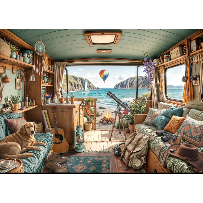 Puzzle  Bluebird-Puzzle-F-91037 Camping Küste