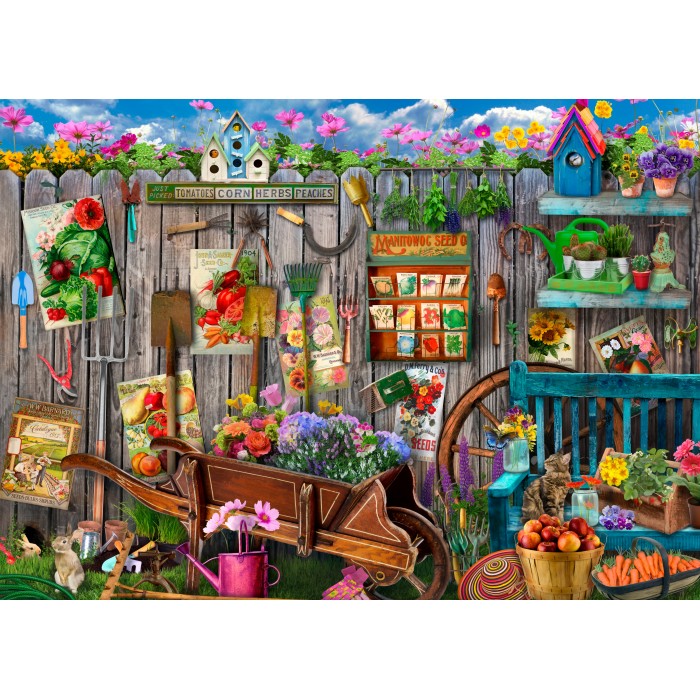Puzzle  Bluebird-Puzzle-F-91038 Gartengerätezaun