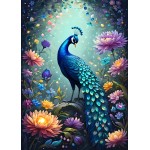 Puzzle   Flowers & Peacock