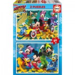   2 Puzzles - Mickey & the Roadster Racers