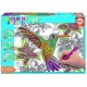 Colouring Puzzle - Hummingbird