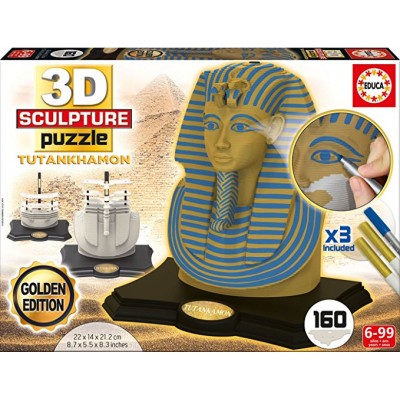 Educa-17335 3D Skulptur Puzzle - Tutanchamun