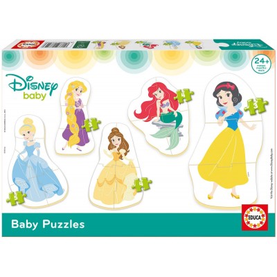 Educa-17754 5 Puzzles - Disney Princess