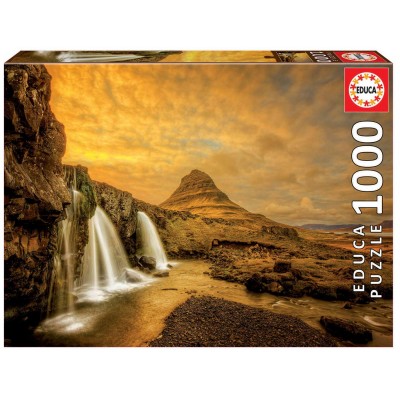 Puzzle Educa-17971 Kirkjufellsfoss Wasserfall, Island