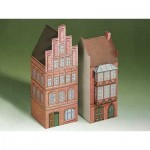   Kartonmodelbau: Zwei Häuser aus Lüneburg