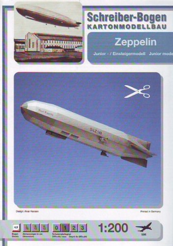 Puzzle Schreiber-Bogen-586 Kartonmodelbau: Zeppelin junior