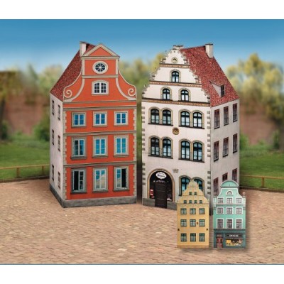 Puzzle Schreiber-Bogen-627 Kartonmodelbau: Altstadt-Set 1