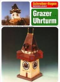 Puzzle Schreiber-Bogen-72445 Kartonmodelbau: Grazer Uhrturm
