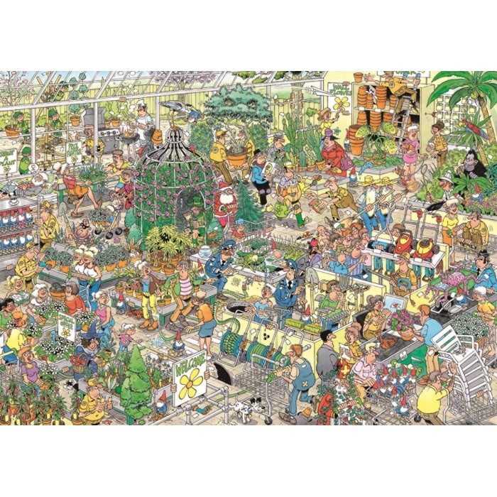 Puzzle  Jumbo-00602 Jan Van Haasteren - Gartencenter