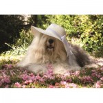 Puzzle  Jumbo-18530 Sophie in einem Blumenbeet