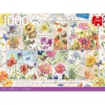 Puzzle  Jumbo-18812 Flower Stamps Summer