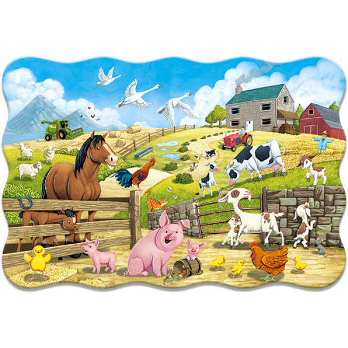 Puzzle Castorland-02429 XXL Teile - Nutztiere