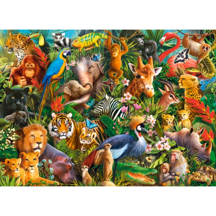 Puzzle Castorland-030491 Unglaubliche Tiere