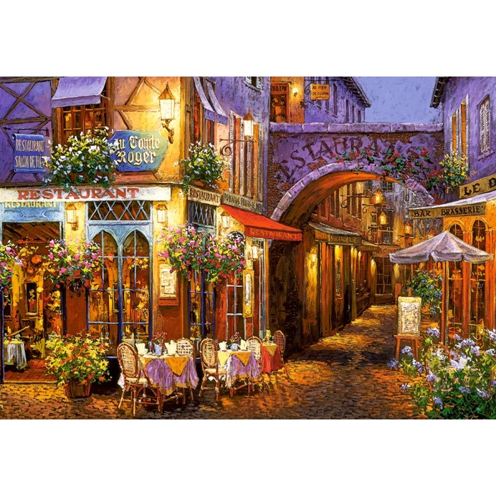 Puzzle  Castorland-104123 Abend in der Provence