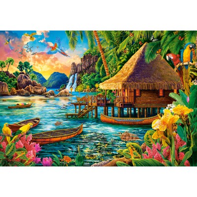 Puzzle Castorland-104871 Tropische Insel