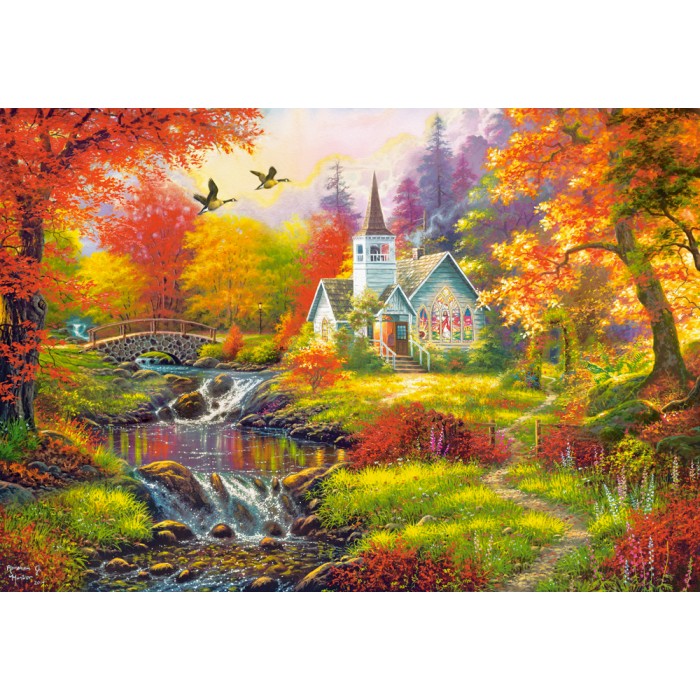 Puzzle  Castorland-104994 Herbststimmung
