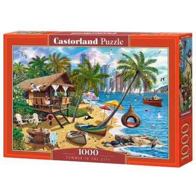 Puzzle Castorland-105045 Sommer in der Stadt
