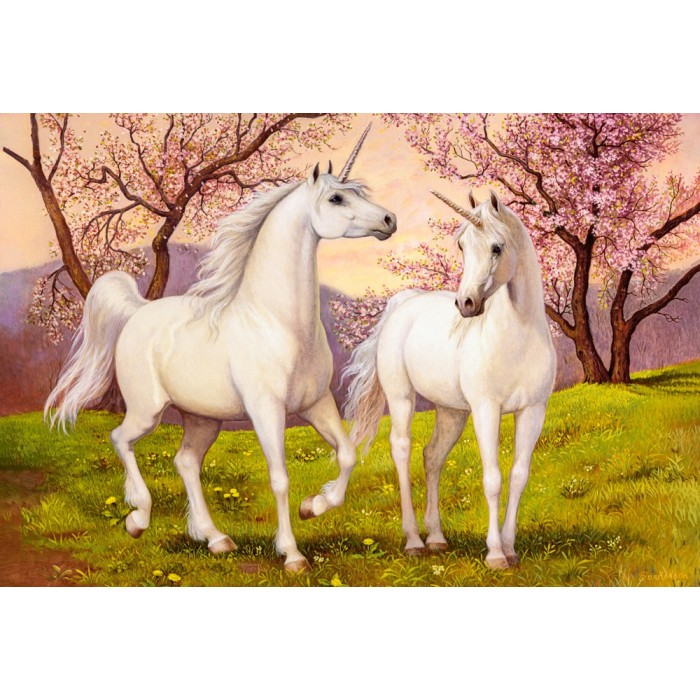 Puzzle  Castorland-105236 Einhornliebe