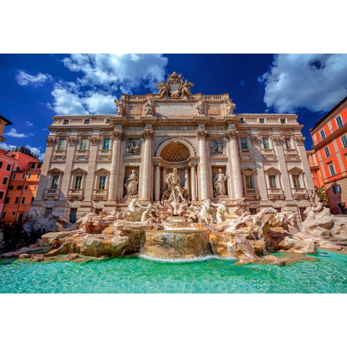 Puzzle  Castorland-152230 Der Trevi-Brunnen