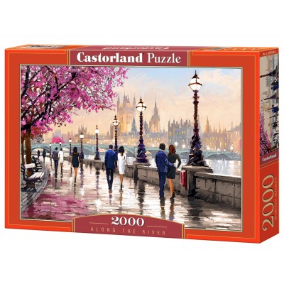 Puzzle Castorland-200566 Entlang des Flusses