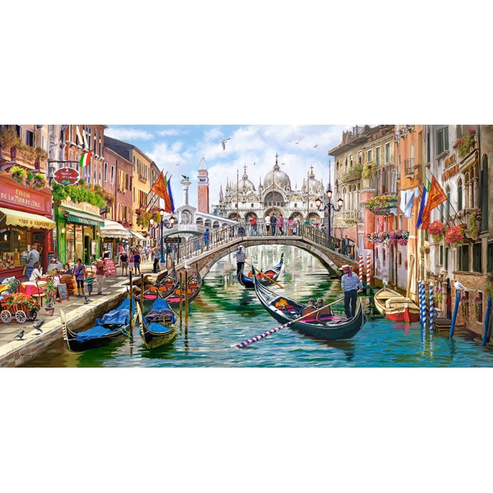 Puzzle Castorland-400287 Der Charme von Venedig