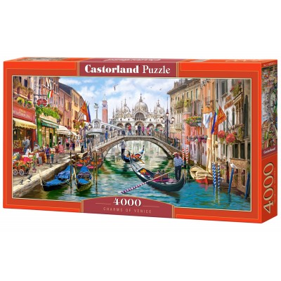 Puzzle Castorland-400287 Der Charme von Venedig