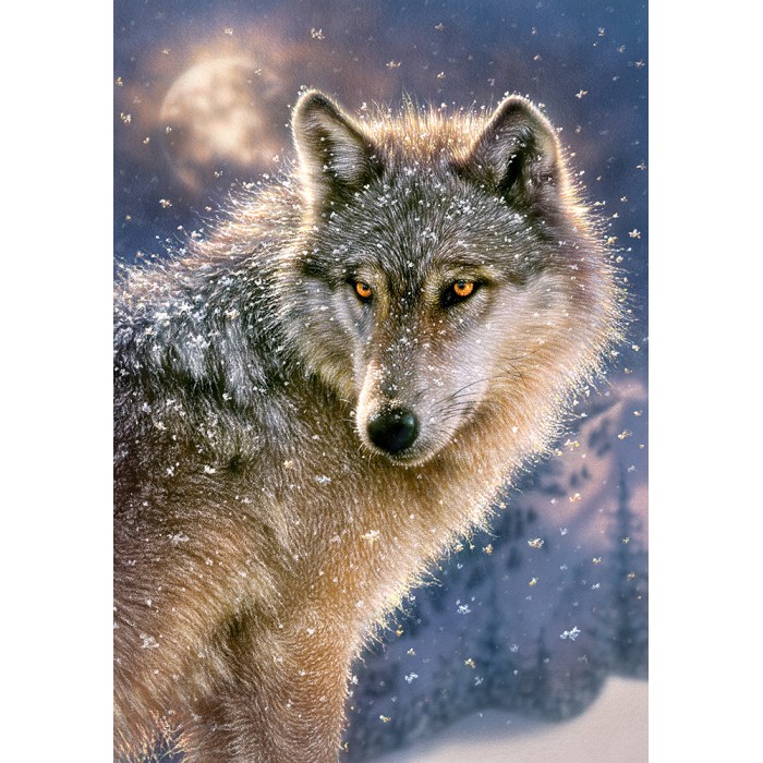 Puzzle Castorland-52431 Einsamer Wolf