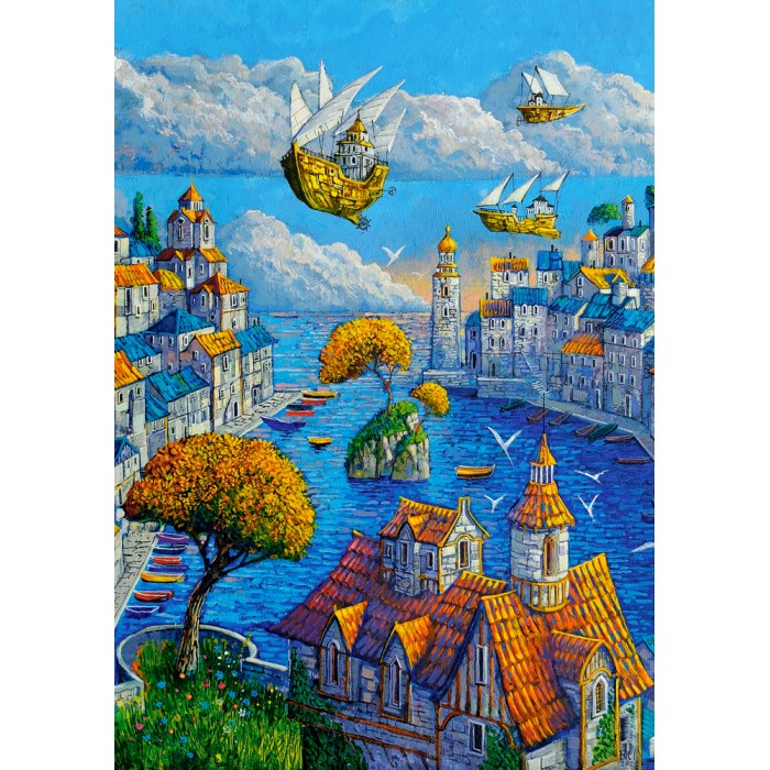 Puzzle Castorland-53889 Art Collection - The Port