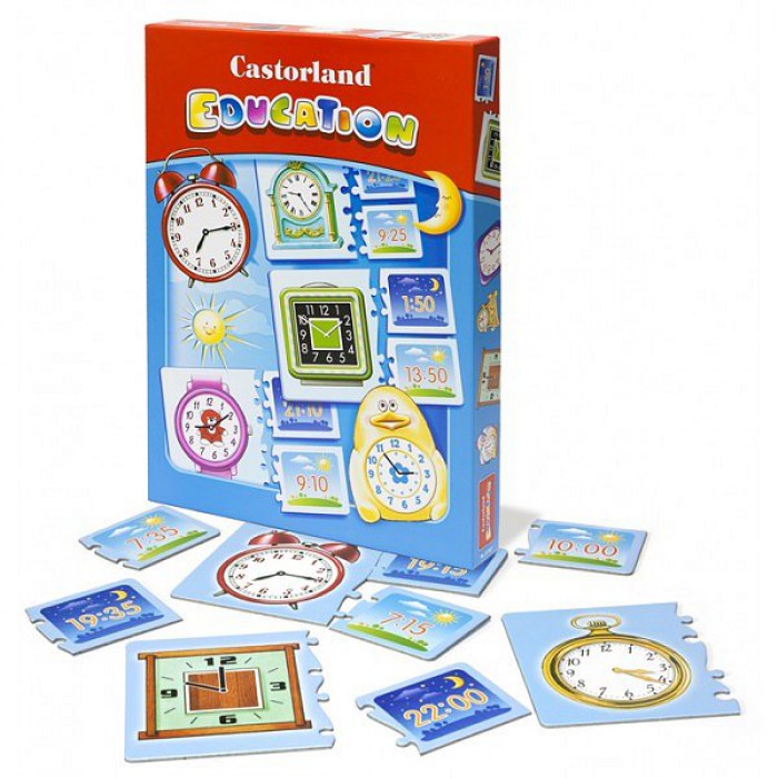 Puzzle Castorland-E-067 Bildung: Die Uhrzeiten
