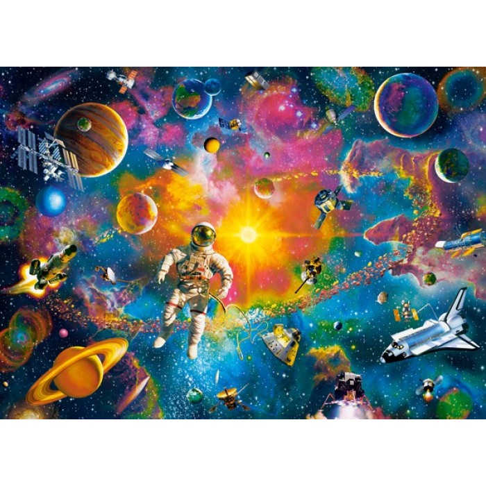 Puzzle   Mann im All