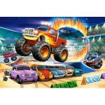 Puzzle   XXL Teile - Jumping Monster Truck