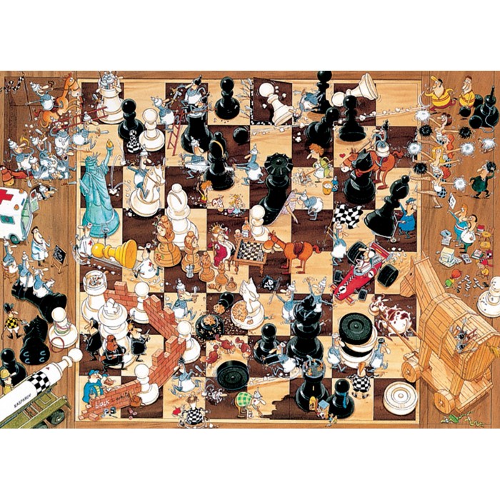Puzzle Heye-08793 Schwarz oder Weiß