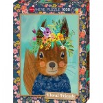 Puzzle  Heye-29953 Floral Friends - Sweet Squirrel