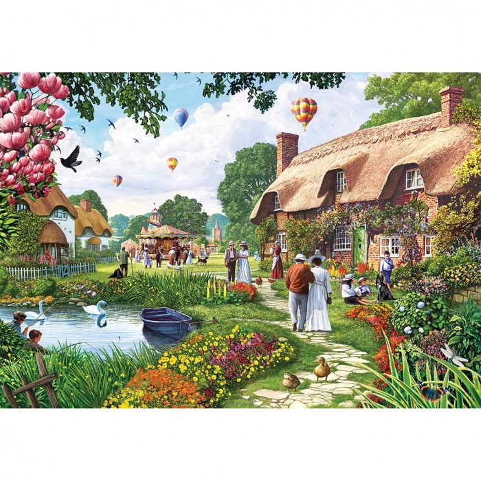 Puzzle  Gibsons-G3156 Ferienhaus Am See