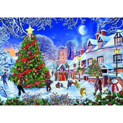 Puzzle Gibsons-G3526 XXL Teile - Steve Crisp - The Village Christmas Tree