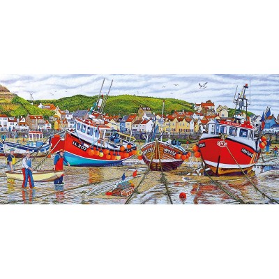 Puzzle Gibsons-G4045 Roger Neil Turner - Seagulls at Staithes