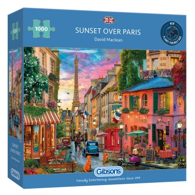 Puzzle Gibsons-G6329 Sunset Over Paris