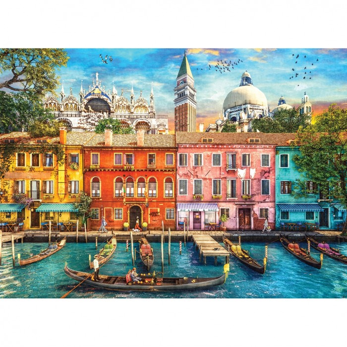 Puzzle Gibsons-G6395 Die Farben von Venedig