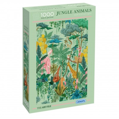 Puzzle Gibsons-G7215 The Art File: Dschungel-Tiere