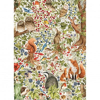 Puzzle Gibsons-G7217 The Art File: Wildtiere im Wald