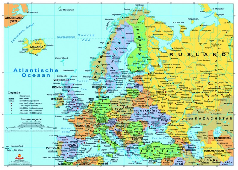 Europa Puzzle EU Karte 1000 Teile Die gesamte EU 68 x 48 cm 